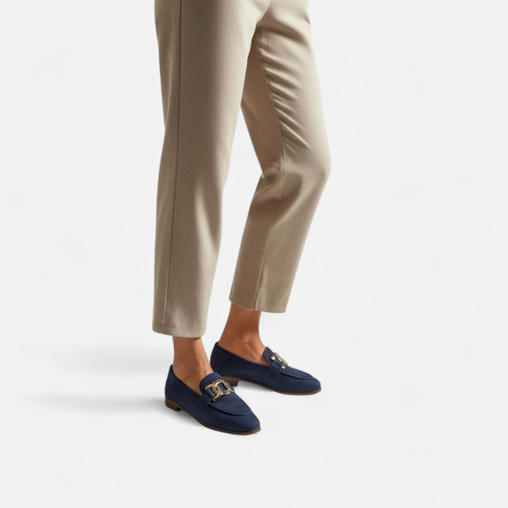 Claire - Duchess Suede Loafers