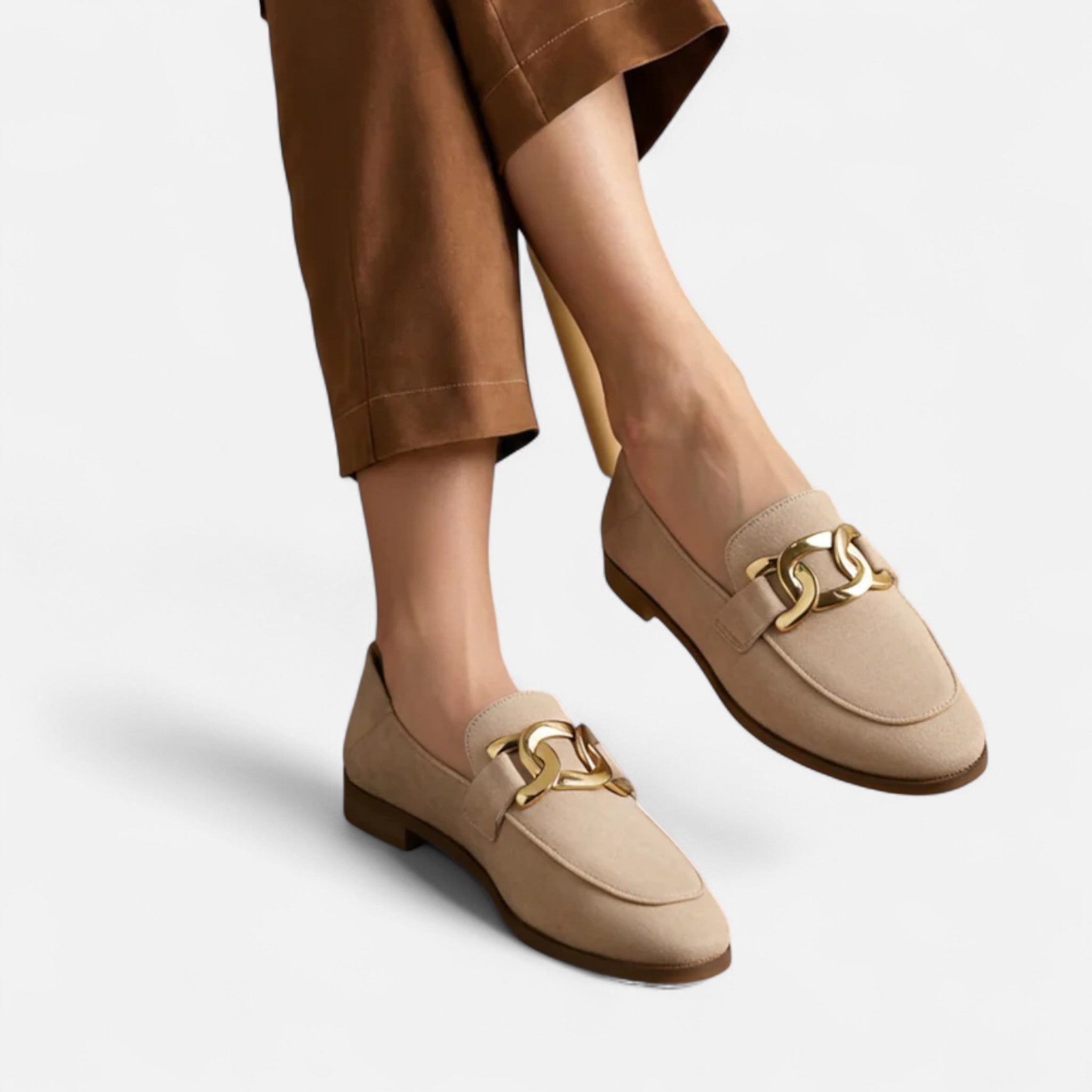 Claire - Duchess Suede Loafers