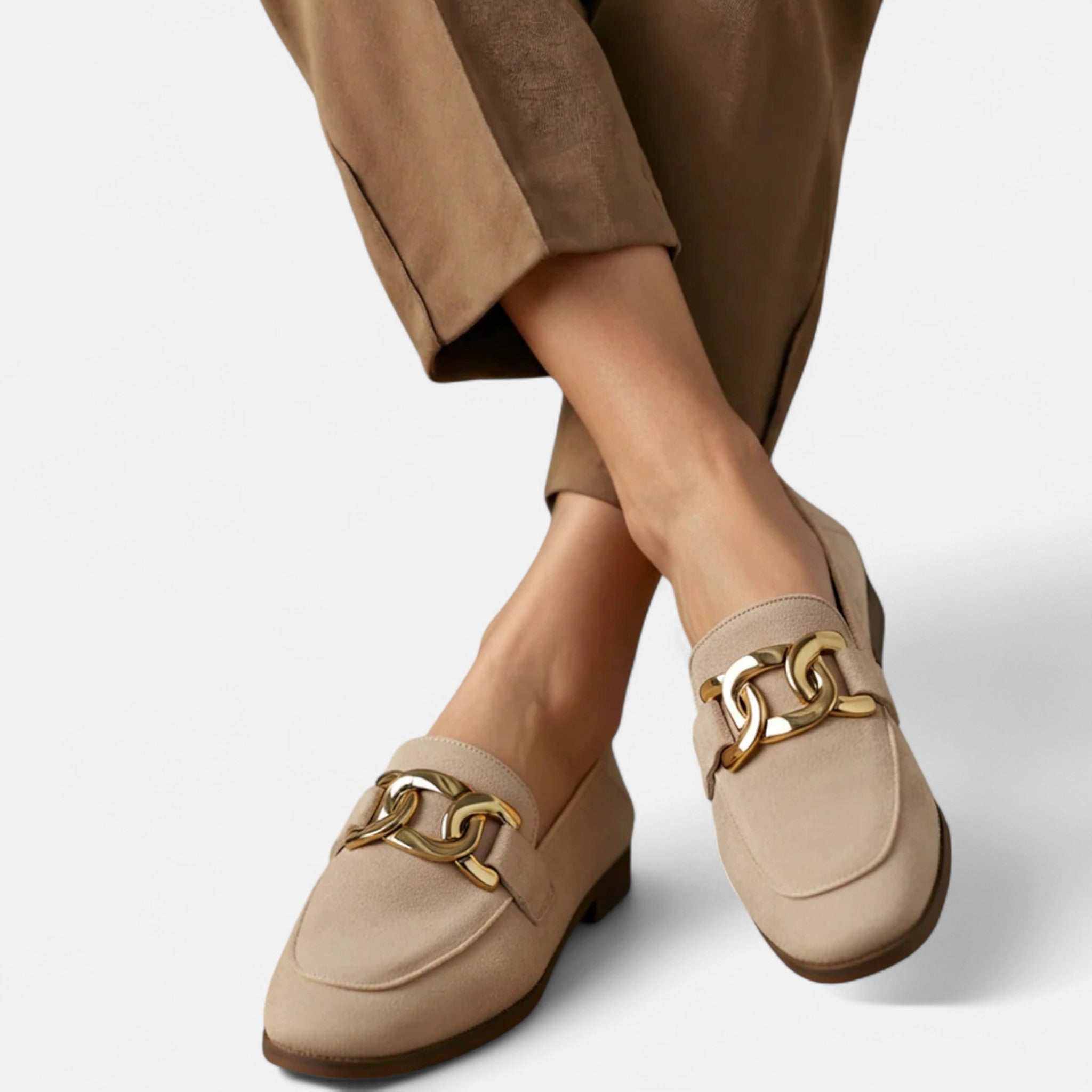 Claire - Duchess Suede Loafers