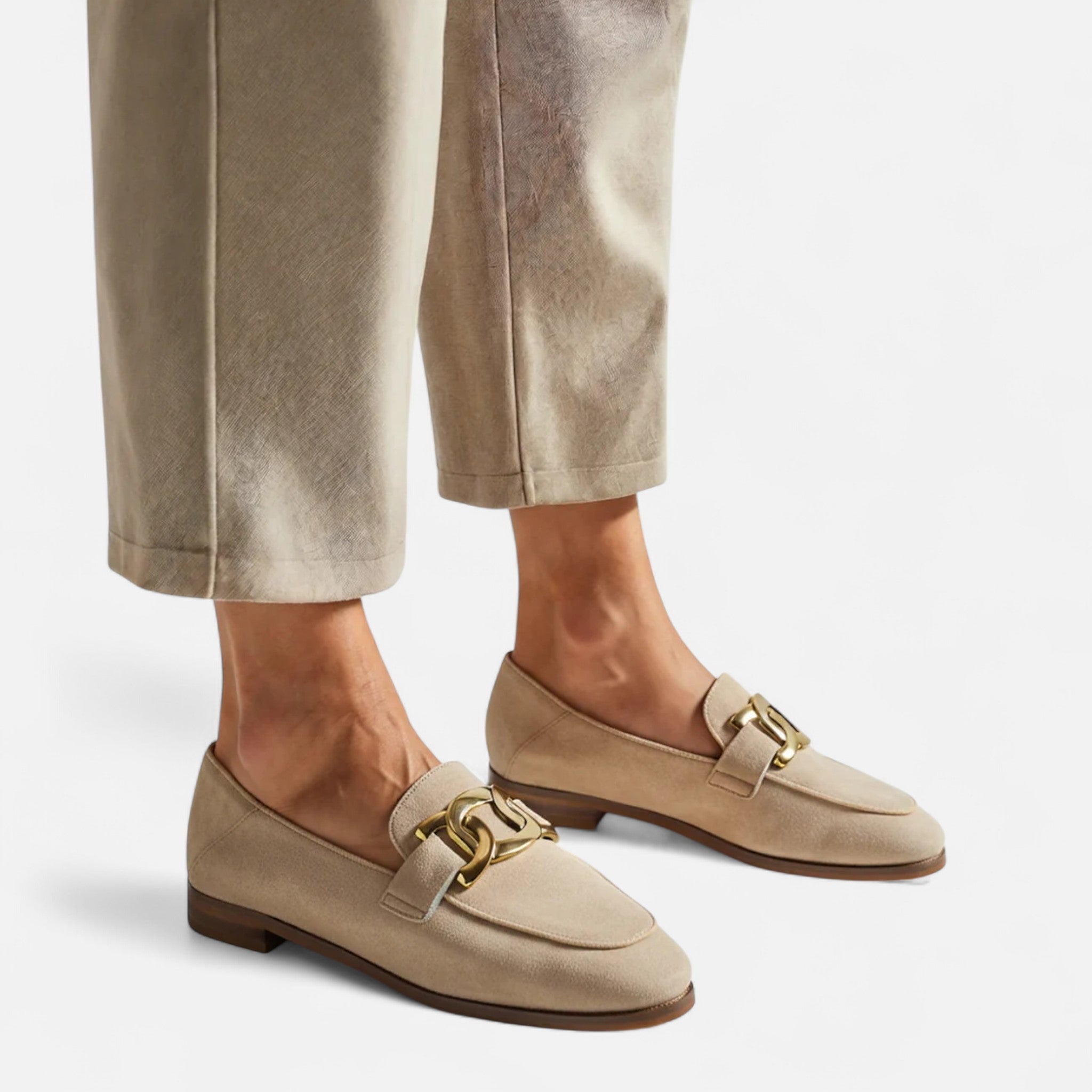 Claire - Duchess Suede Loafers